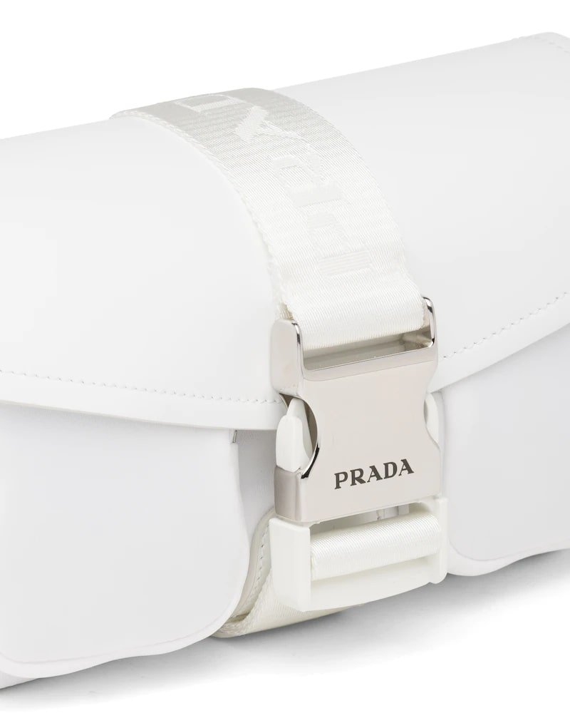 Prada Pocket Nylon and Brushed Leather Bag - Image 19