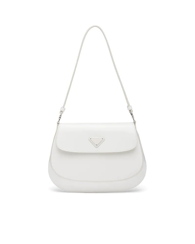 Prada Cleo Brushed Leather Shoulder Bag With Flap - Image 10