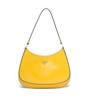 Prada Cleo Brushed Leather Shoulder Bag