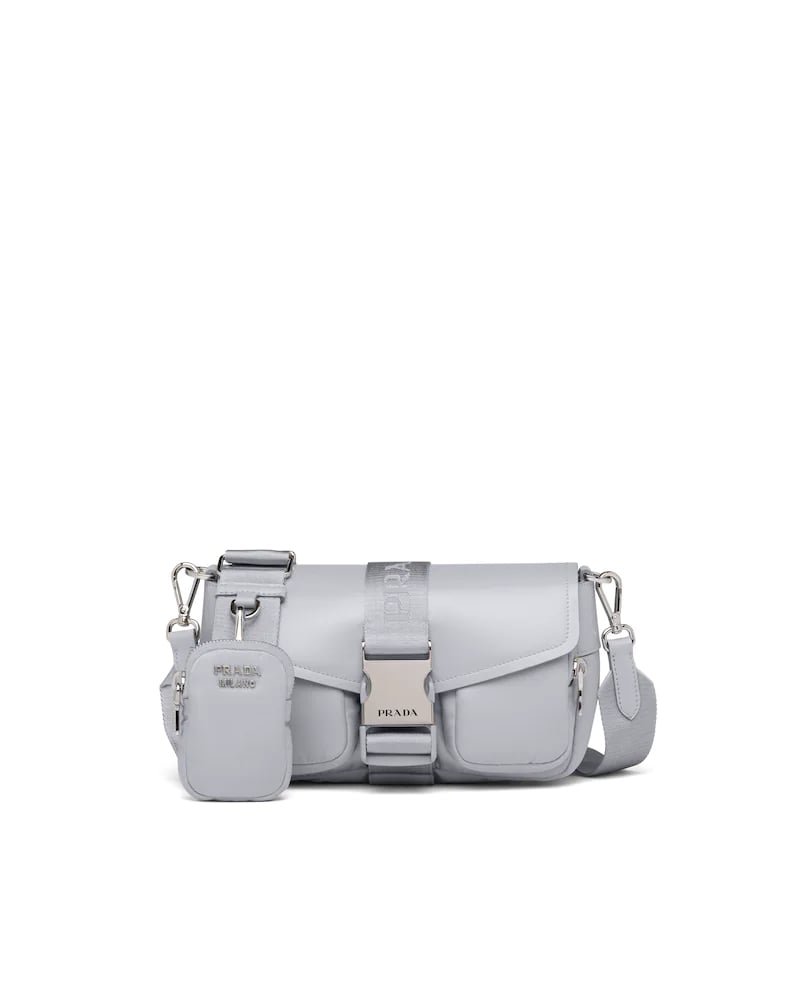Prada Pocket Nylon and Brushed Leather Bag - Image 41