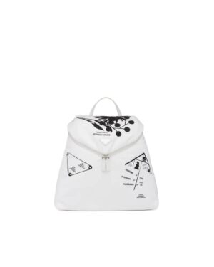 Prada Signaux Printed Nylon Backpack