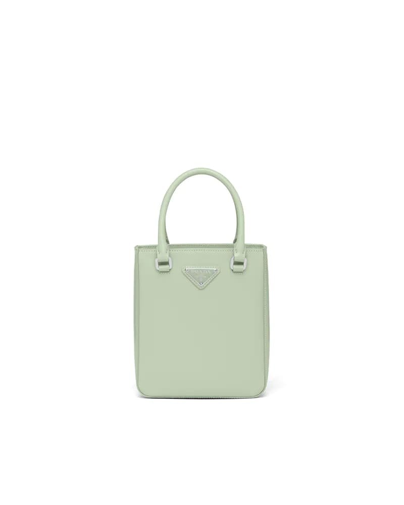 Prada Small Brushed Leather Tote - Image 4