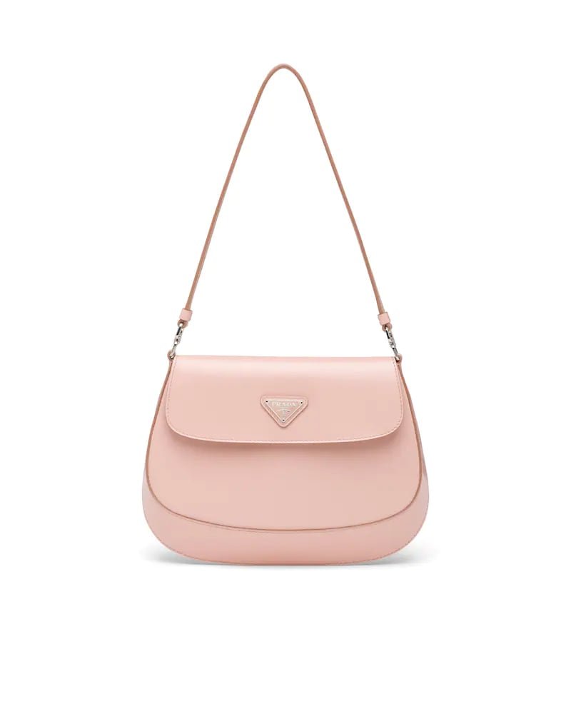 Prada Cleo Brushed Leather Shoulder Bag With Flap - Image 11