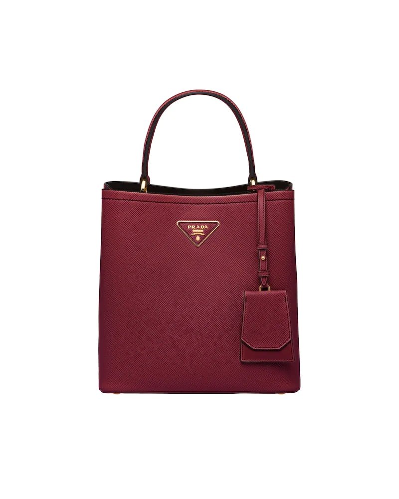 Medium Saffiano Leather Prada Panier Bag - Image 3