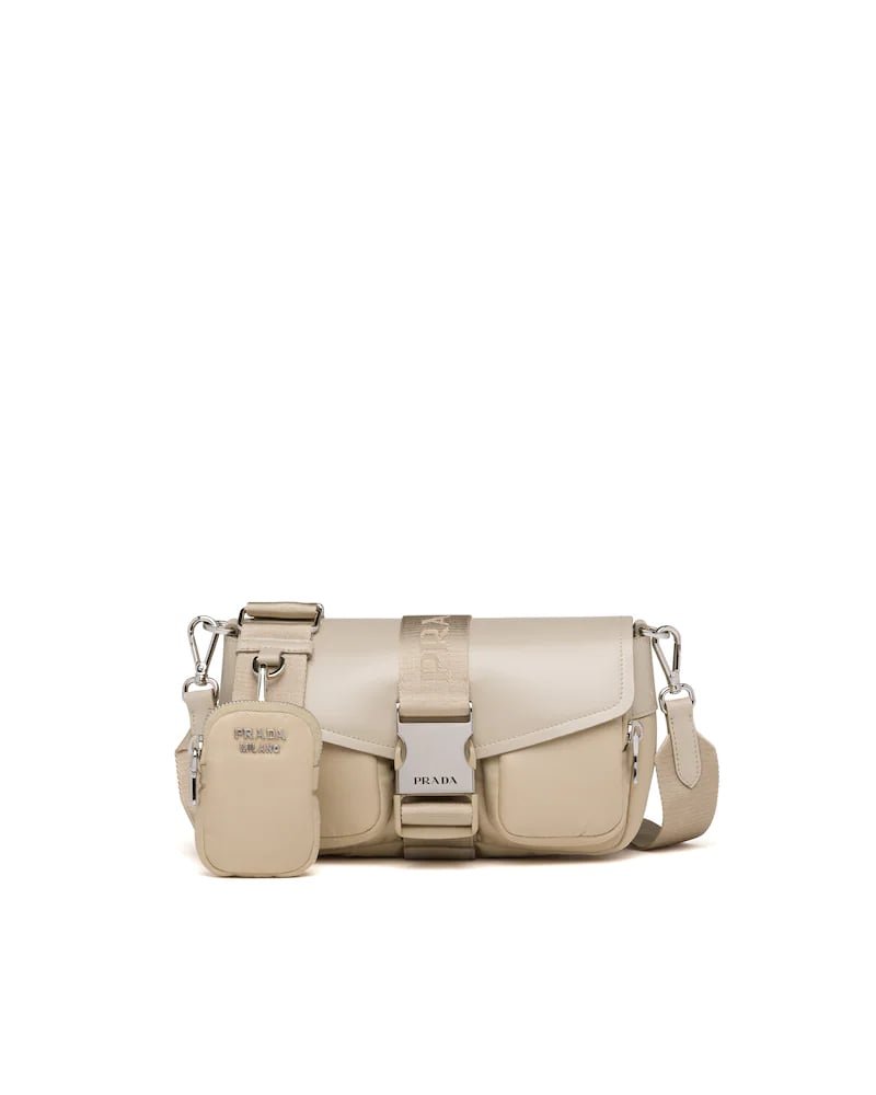 Prada Pocket Nylon and Brushed Leather Bag - Image 30