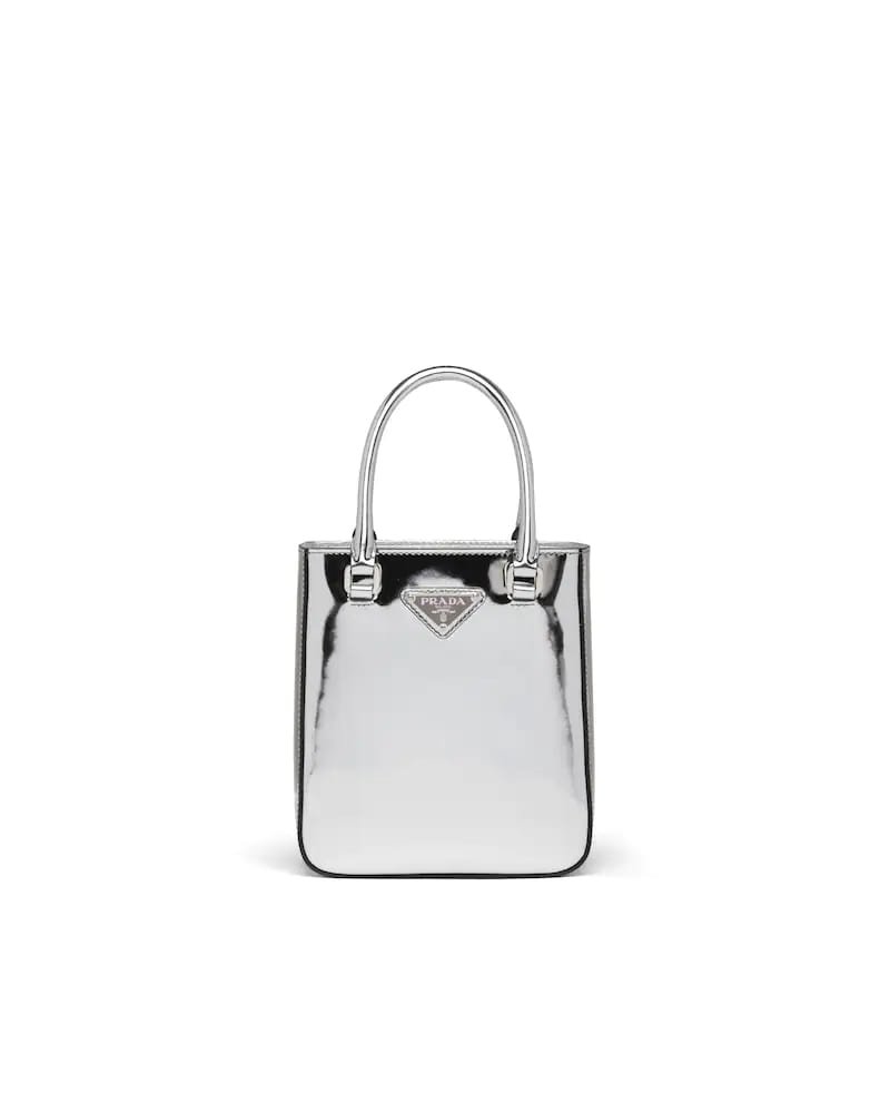 Prada Small Brushed Leather Tote - Image 6