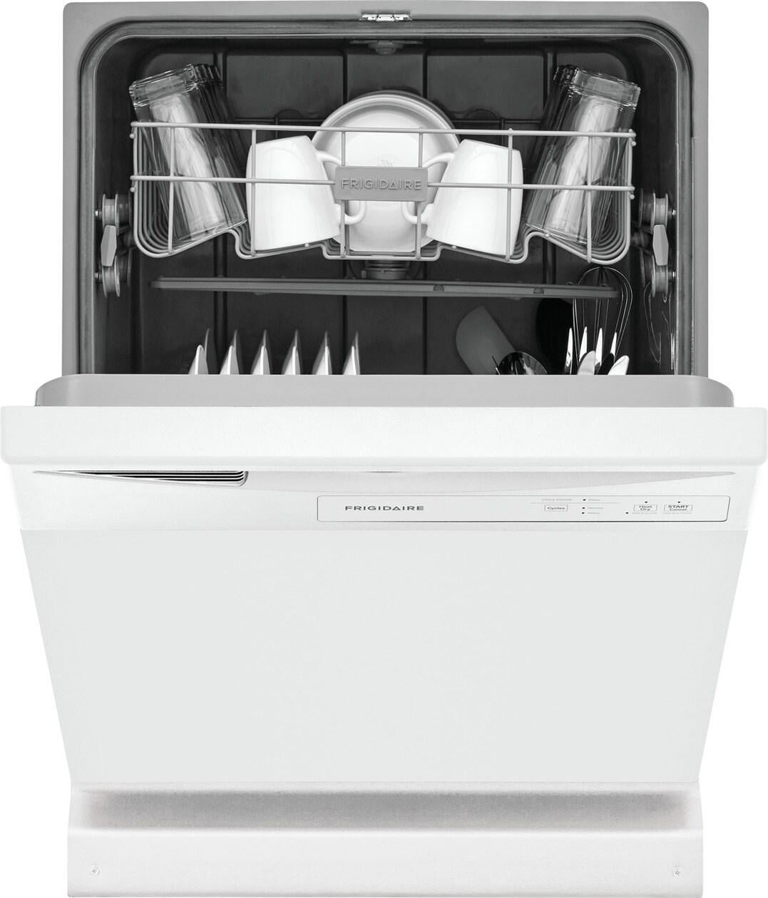 Frigidaire FDPC4221AW 24″ Built-In Dishwasher, Front Control, White - Image 4