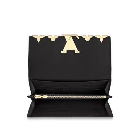 Louis Vuitton CAPUCINES WALLET Black - Image 5