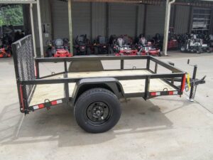 5×8 Powder Coated Dovetail Utility Trailer Single 3,500lb Axle