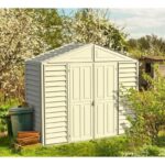 DuraMax 10.5ft x 2.75ft SidePro Vinyl Shed with Foundation Kit