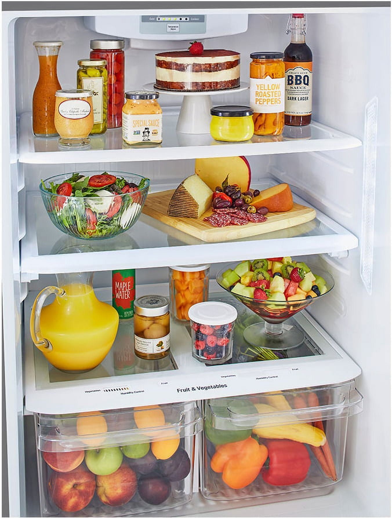 LG 20 cu. ft. 30 Inch Wide Top Freezer Refrigerator – Stainless Steel - Image 9