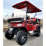 Brand New 48v Electric Golf Cart Lifted & Loaded eMACHINE – RED
