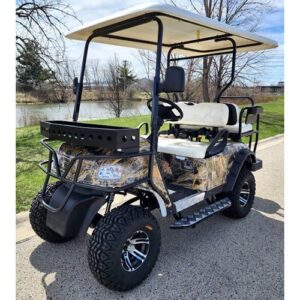 Brand New 48v Electric Golf Cart Lifted & Loaded eMACHINE – TREE CAMO