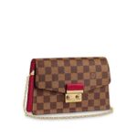 Louis Vuitton CROISETTE CHAIN WALLET Scarlet Red