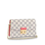 Louis Vuitton CROISETTE CHAIN WALLET Rose Papaye Pink