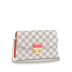 Louis Vuitton CROISETTE CHAIN WALLET Rose Papaye Pink