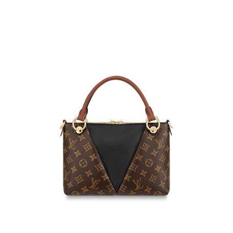 Louis Vuitton V TOTE BB Black/Caramel - Image 3