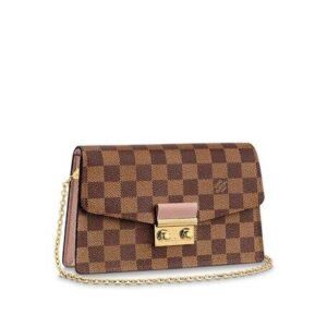 Louis Vuitton CROISETTE CHAIN WALLET Magnolia Pink
