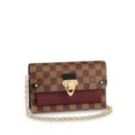 Louis Vuitton VAVIN CHAIN WALLET Bordeaux Red / Black