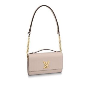Louis Vuitton LOCKME CLUTCH Greige