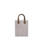 Louis Vuitton PETIT SAC PLAT Bag Rose Ballerine Grey
