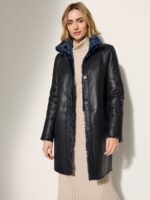 Carmen Reversible Curly Sheepskin Coat