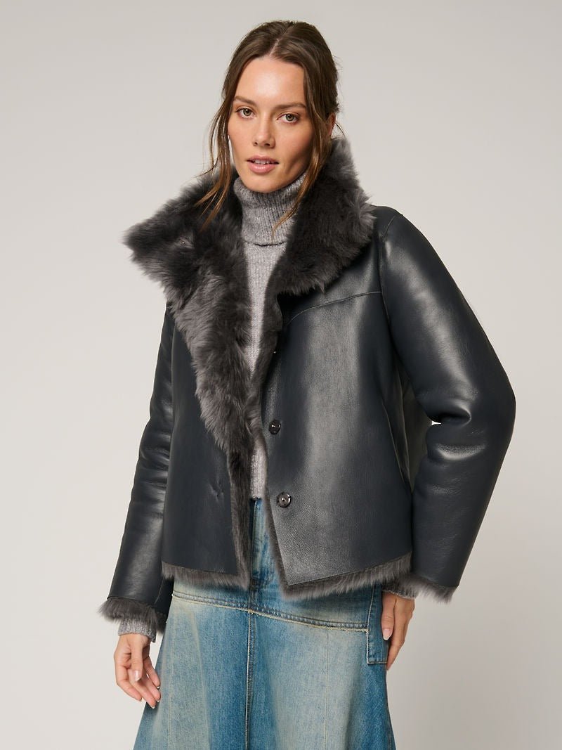 Kylie Reversible Sheepskin Jacket - Image 4