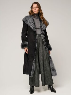 Dakota Hooded Toscana Sheepskin Coat