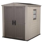 Factor 6 x 6 FT Strong Storage Shed Made Of Extremely Durable Resin And Reinforced with Steel
