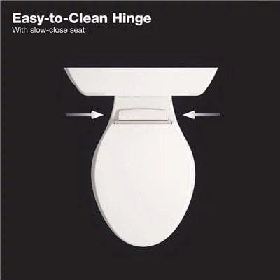 Kohler Highline Arc The Complete Solution 2-piece 1.28 GPF Single Flush Elongated Toilet in White - Image 3