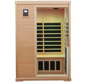 KUNSANA Far infrared sauna room,One person size, Hemlock Wooden Far Infrared Sauna for Home