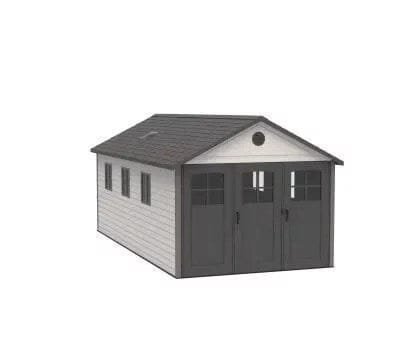 Lifetime 11 Ft. X 21 Ft. Outdoor Storage Shed With Tri-Fold Doors - Image 12