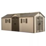 Lifetime 20′ x 8′ Outdoor Storage Shed Building Brown
