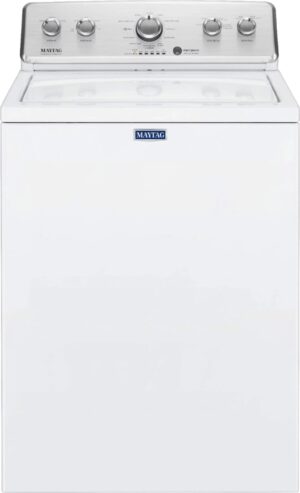 Maytag 3.8 Cu. Ft. High Efficiency Top Load Washer with PowerWash Agitator – White