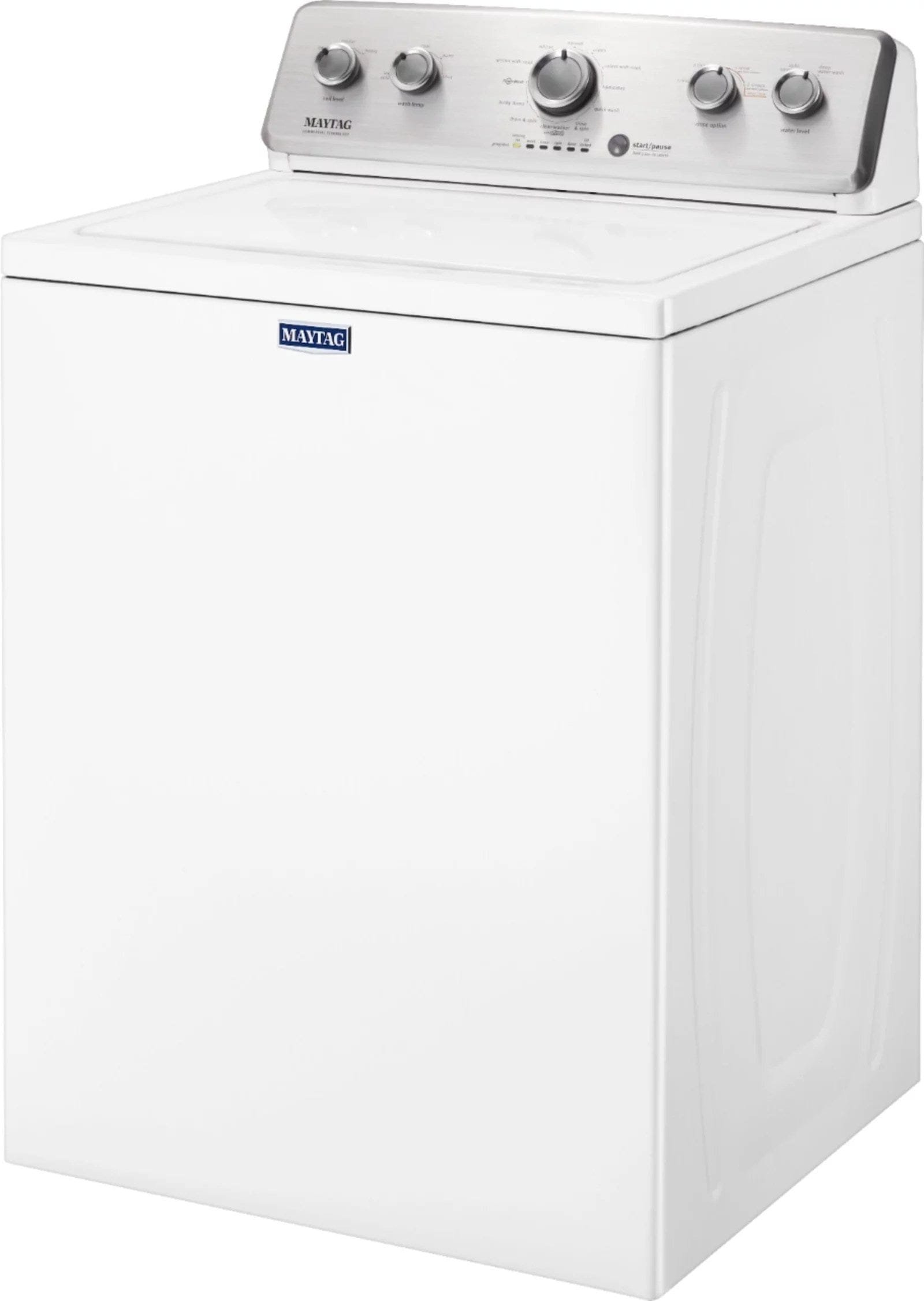 Maytag 3.8 Cu. Ft. High Efficiency Top Load Washer with PowerWash Agitator – White - Image 2