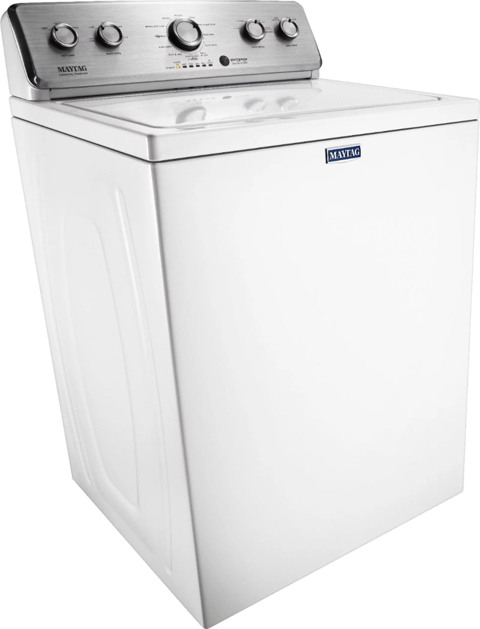 Maytag 3.8 Cu. Ft. High Efficiency Top Load Washer with PowerWash Agitator – White - Image 3