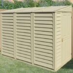SideMate 4 ft. W x 8 ft. D Plastic Lean-To Storage Shed Installation Included