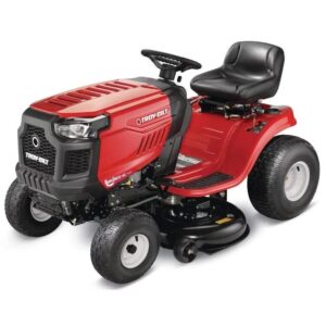Troy Bilt Bronco 42 in 19 HP Briggs & Stratton Automatic Drive Gas Riding Lawn Tractor with Mow in Reverse