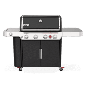 Nexgrill 4-Burner Propane GAS Grill in Black with Side Burner and Stainless Steel Main Lid