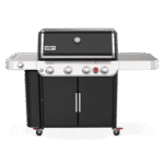 Nexgrill 4-Burner Propane GAS Grill in Black with Side Burner and Stainless Steel Main Lid