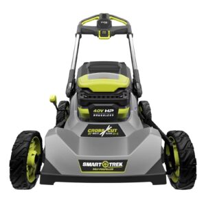 40V HP Brushless 21″ Cordless Battery Self-Propelled Lawn Mower with Dual Blades