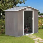7 ft. W x 4.2 ft. D Metal Storage Shed
