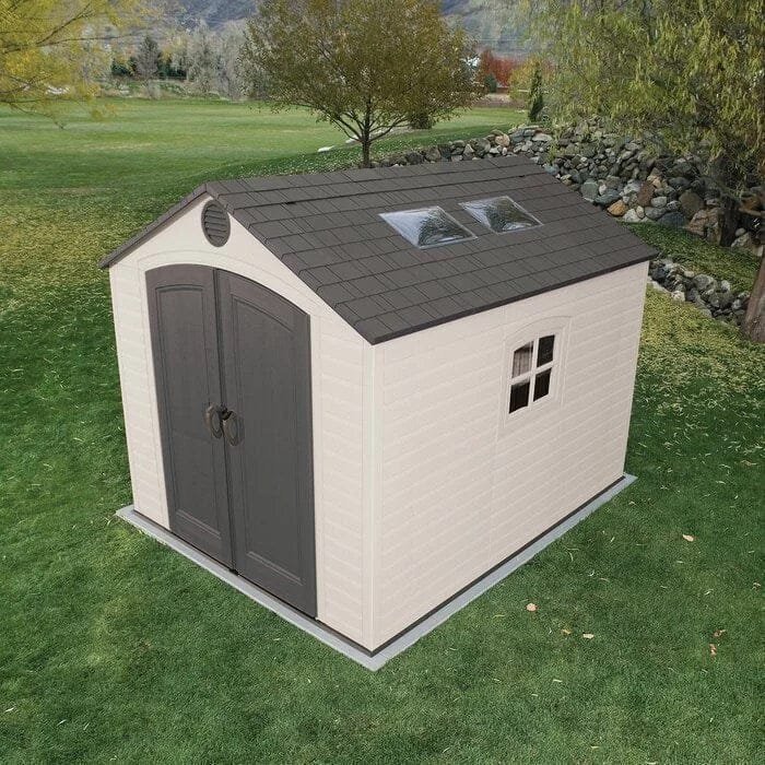 8 Ft. W x 10 Ft. D Plastic Traditional Storage Shed - Image 10
