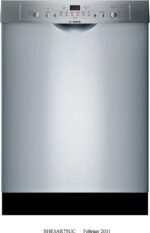 Bosch Ascenta 24″ SHE3AR75UC Built-In Dishwasher – Stainless Steel