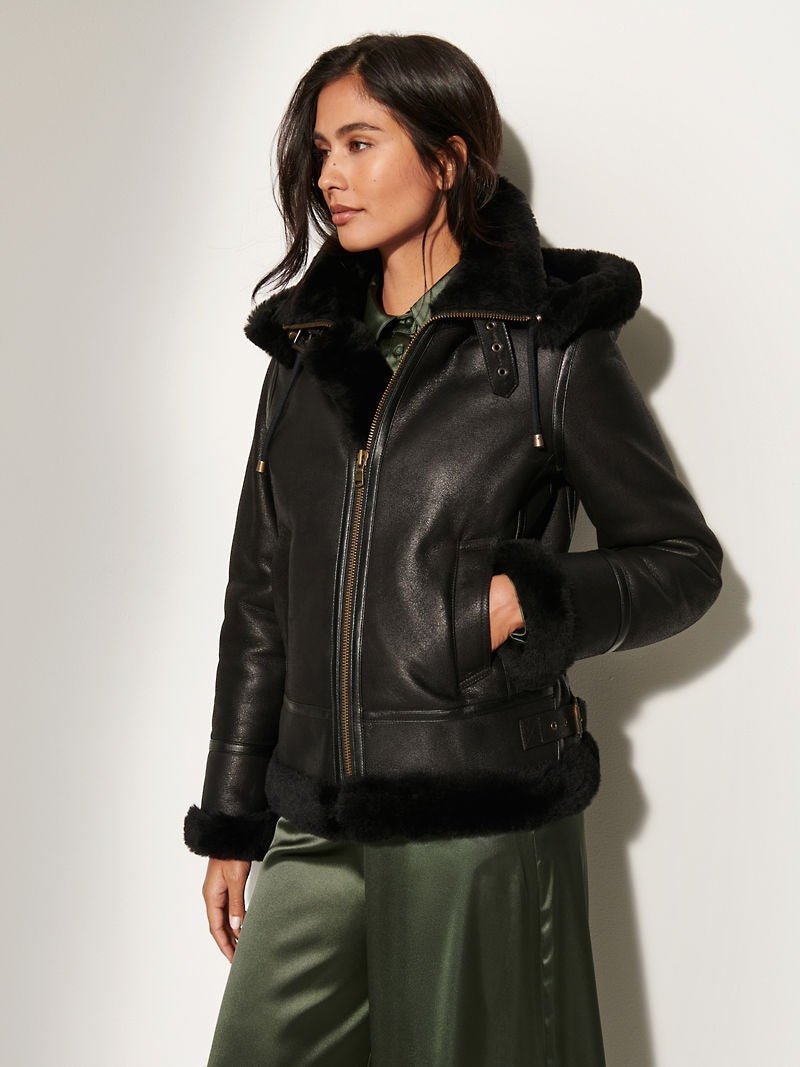 Jane Sheepskin B-3 Bomber Jacket - Image 2