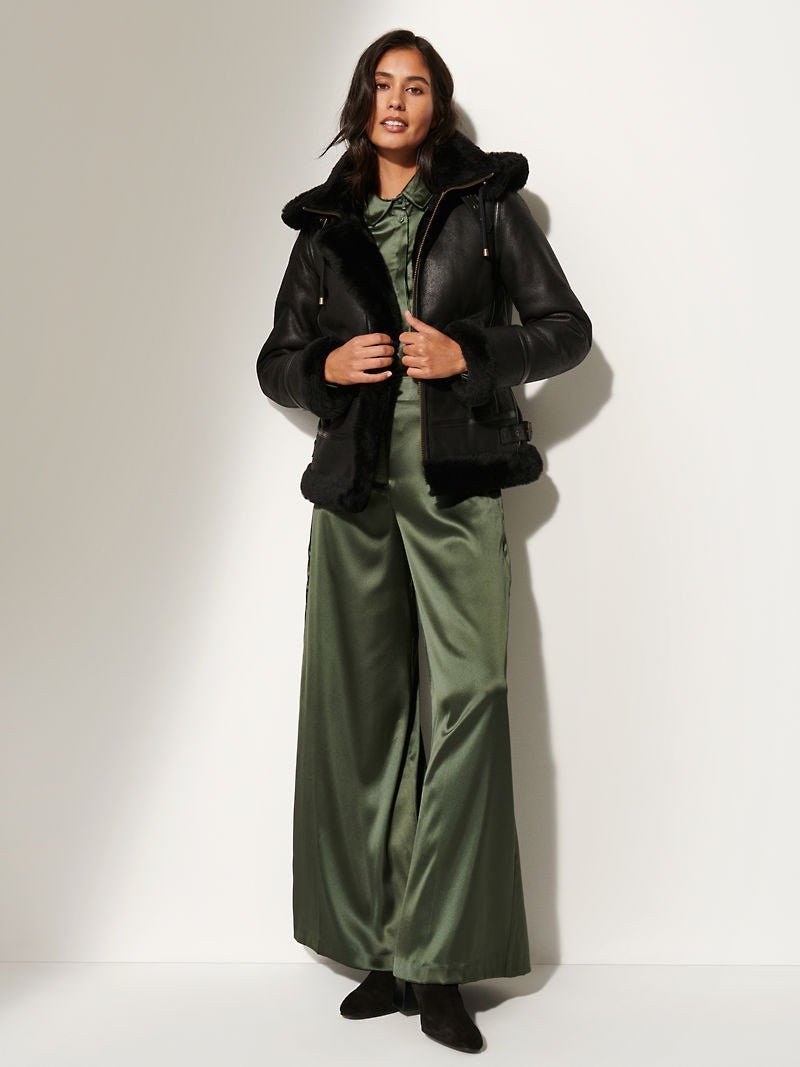 Jane Sheepskin B-3 Bomber Jacket - Image 3