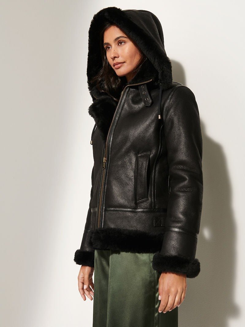 Jane Sheepskin B-3 Bomber Jacket - Image 4