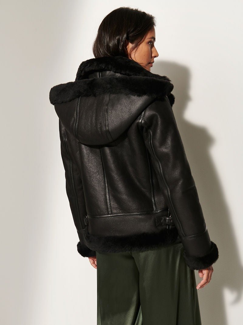 Jane Sheepskin B-3 Bomber Jacket - Image 5