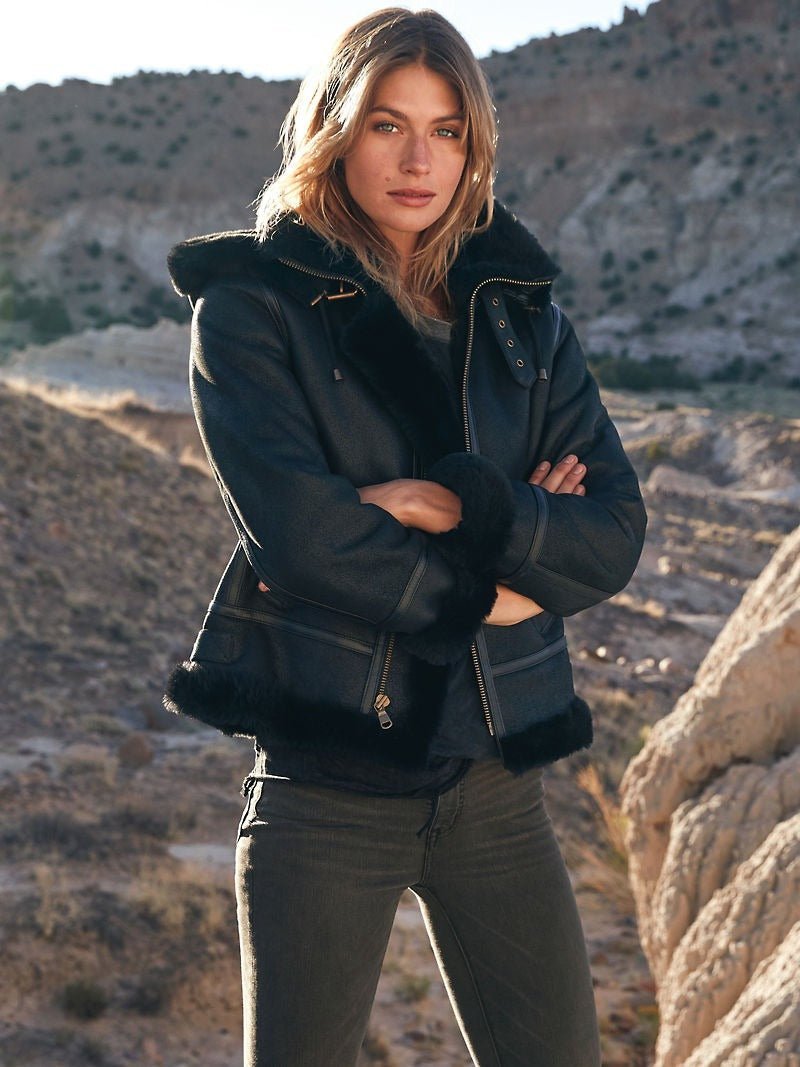 Jane Sheepskin B-3 Bomber Jacket - Image 6