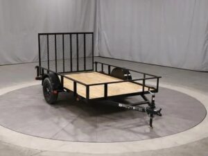6×10 Single Axle Utility Trailer – Wood Floor & LED Lights